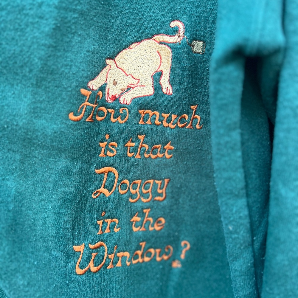 Vintage “How Much is that doggie in the window “ dog lover cardigan size medium - Picture 3 of 5